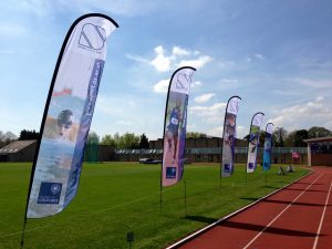 Vinyl Printing Event Flag Sign promotional sign outdoor banner 300x225