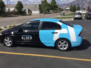Car Wraps partial car wrap vehicle graphics lettering vinyl 300x225